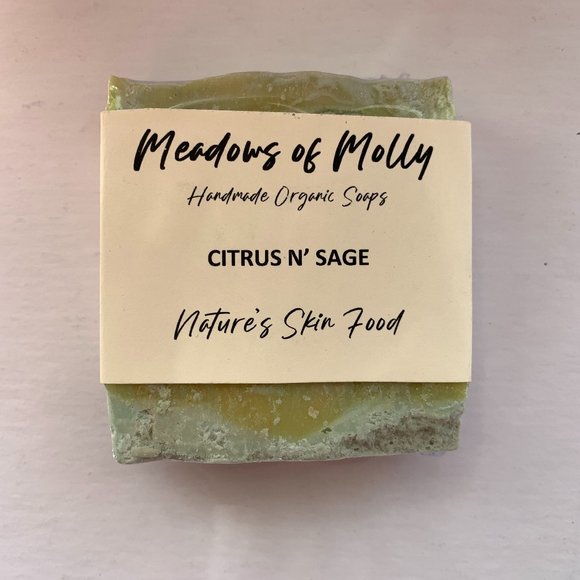 4/$22 Selection *  Citrus N' Sage Organic Handmade Soap - Picture 1 of 5